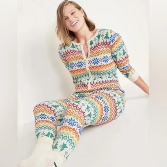 Old Navy Intimates Sleepwear Old Navy Rainbow Fair Isle
